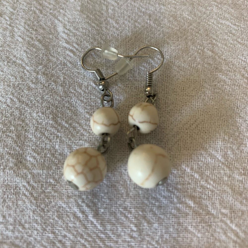 Bone wood earrings